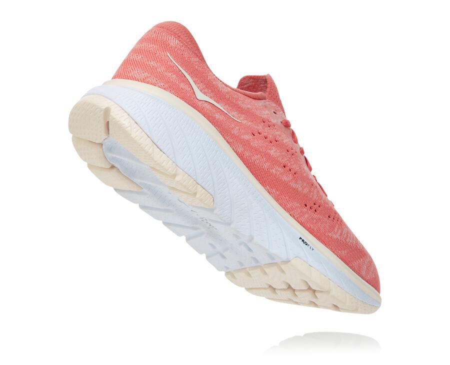 Zapatos Para Caminar Hoka One One Mujer Naranjas/Blancos - Cavu 3 - RSMF71596